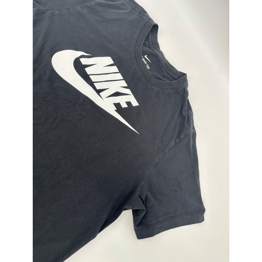 Nike Mens Sportswear Futura Icon Logo T-Shirt Black White Large AR5004-010